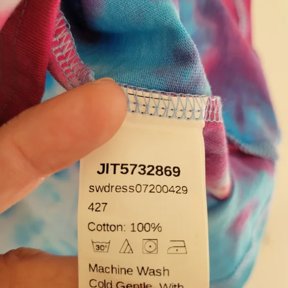 Shein Tie Dye T-Shirt Dress Size XS - Picture 5 of 6